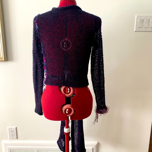 HANDMADE KNIT CARDIGAN SWEATER - Picture 7 of 8